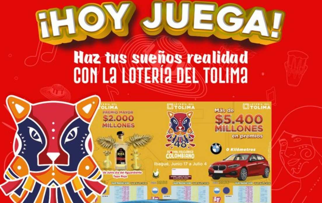 Resultado sorteo Lotería del Tolima, 21 de junio 2022