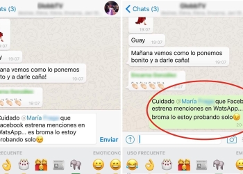 ¿Por qué sale una arroba @ al lado del chat de WhatsApp?