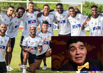 El jugador de Junior que tiene un tatuaje de Maradona