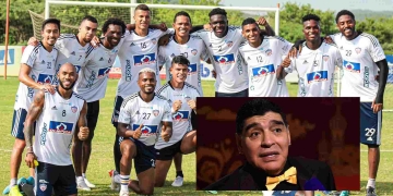 El jugador de Junior que tiene un tatuaje de Maradona