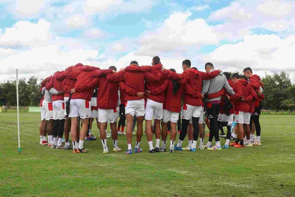 Formación titular de Independiente Santa Fe ante Águilas Doradas