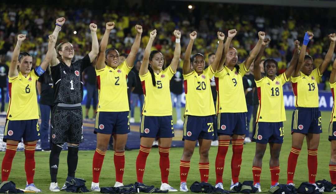 Protesta de la Selección Colombia Femenina