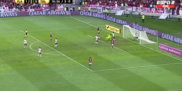 ¿Entra o no entra? Otro gol de Flamengo ante Tolima