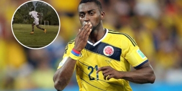 Jackson Martínez y el equipo de la Liga BetPlay con el que entrena