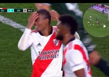 Era el empate de River Plate y, ¿qué pasó, Miguel Borja?