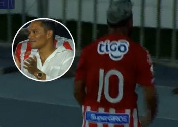Golazo de ‘Cariaco’ para abrir el marcador ante Nacional: ¡Así celebró Bacca!