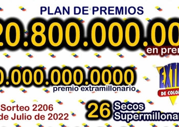 Resultado sorteo Sorteo Extraordinario de Colombia, 30 de julio 2022