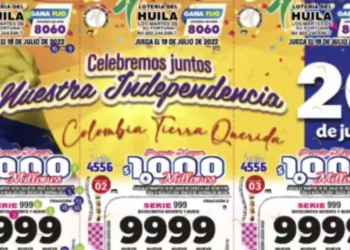 Resultado sorteo Lotería del Huila, 19 de julio 2022