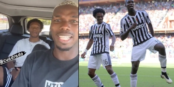 Paul Pogba y su alegría al reencontrarse con Cuadrado: «Estoy melo»