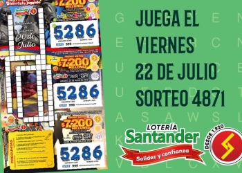 Lotería de Santander: Resultado sorteo 22 de julio 2022