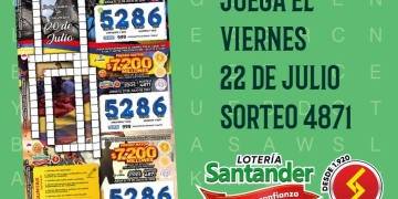 Lotería de Santander: Resultado sorteo 22 de julio 2022
