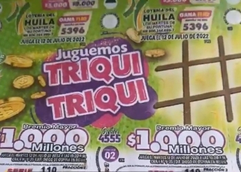 Resultado sorteo Lotería del Huila, 12 de julio 2022