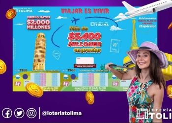 Resultado sorteo, Lotería del Tolima 5 de julio 2022