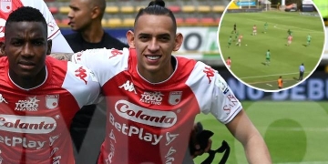 Neyder Moreno y el golazo para comenzar el semestre con Santa Fe