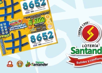 Resultado sorteo Lotería de Santander, 8 de julio 2022