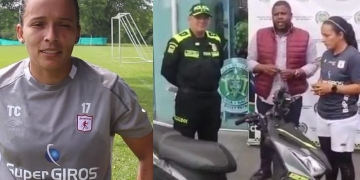 Se recuperó la moto de la jugadora de América de Cali