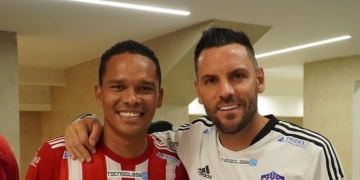 El reencuentro de Sebastián Viera y Carlos Bacca