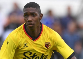 Yaser Aprilla y su primer gol con el Watford