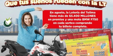 Lotería del Tolima: Resultado sorteo 1 de agosto 2022