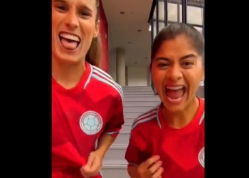 Usme y Montoya mostraron la nueva camiseta alterna de la Selección