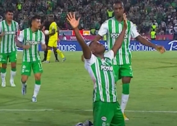 Andrés Román anota su primer gol con Atlético Nacional