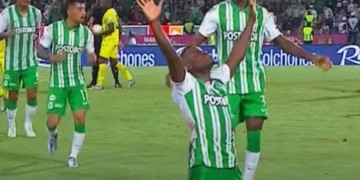 Andrés Román anota su primer gol con Atlético Nacional