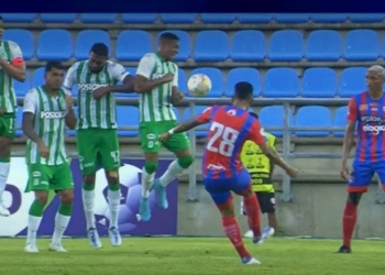 ¡El penalti que cedió Atlético Nacional en Santa Marta!