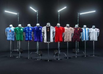 Camisetas de Argentina, Alemania, Japón, España y México para el Mundial