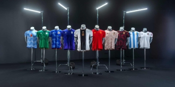 Camisetas de Argentina, Alemania, Japón, España y México para el Mundial