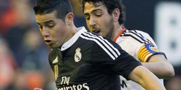Sorprendente dato de James en Mestalla, estadio del Valencia