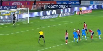 La estadística de los penaltis de Bacca en Junior