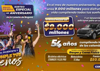 Resultado sorteo Lotería de Bogotá, 25 de agosto 2022