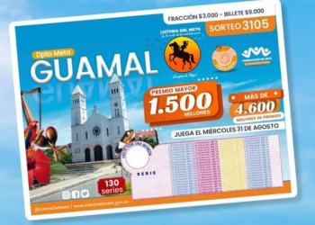 Resultado sorteo Lotería del Meta, 31 de agosto 2022