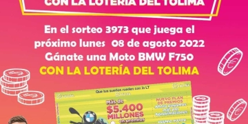 Lotería del Tolima, resultado del sorteo y premio mayor | 08/08/2022
