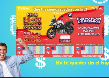 Resultado sorteo Lotería del Tolima, 29 de agosto 2022