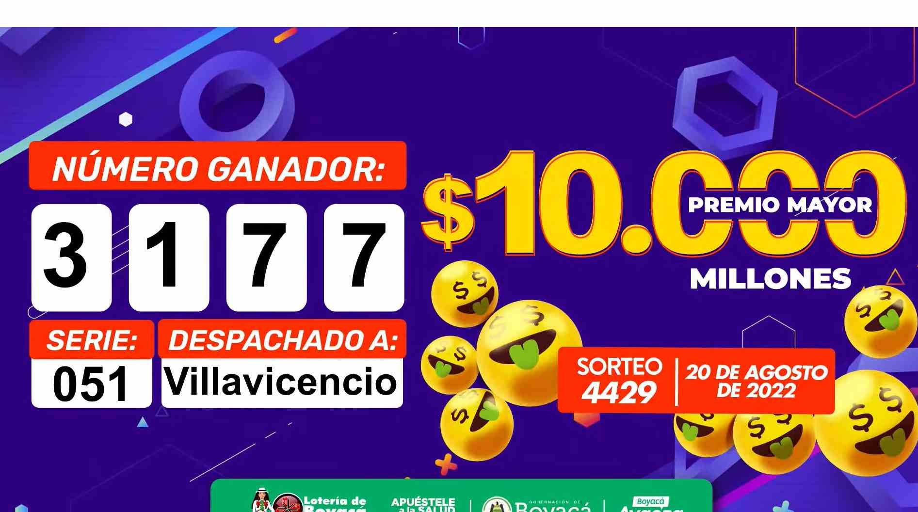 Resultado Sorteo Lotería De Boyacá, 20 De Agosto 2022 - Futbolete