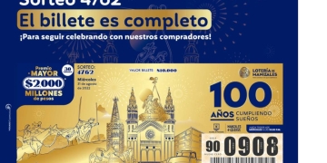Resultado sorteo Lotería de Manizales, 31 de agosto 2022