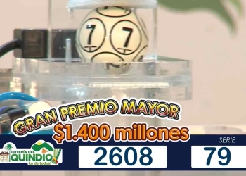 Resultado sorteo Lotería del Quindío, 25 de agosto 2022