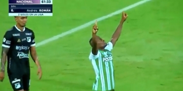 Andrés Román marca el tercero de Nacional tras una jugadota