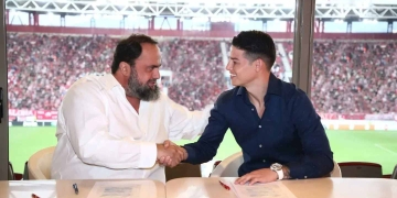 El impacto de James Rodríguez en las redes sociales de Olympiacos