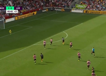 Golazo de Luis Sinisterra en la Premier League