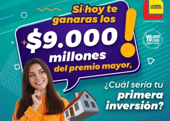 Resultado sorteo Lotería de Bogotá, 1 de septiembre de 2022