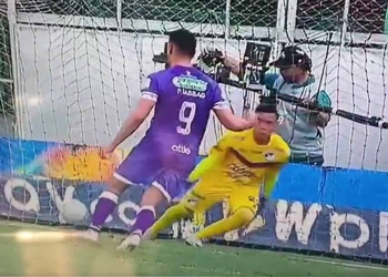 De la falta de Miguel Sánchez al golazo de penalti de Pablo Sabbag. No festejó