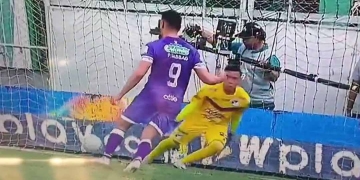 De la falta de Miguel Sánchez al golazo de penalti de Pablo Sabbag. No festejó