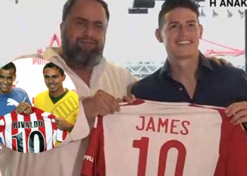 Rivaldo y otros grandes 10 en la historia de Olympiacos. ¡Ahora lo tiene James!