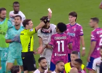 Final de locos en partido de Juventus: ¡4 expulsados, Cuadrado uno de ellos!