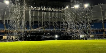 El masivo concierto en el Pascual Guerrero previo al clásico