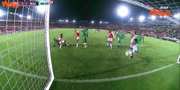 ¿No entró el balón? !Lo que tapó José Silva en el Santa Fe-Nacional!