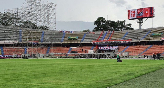 ¡Así está la cancha del Atanasio para Medellín vs. Bucaramanga!