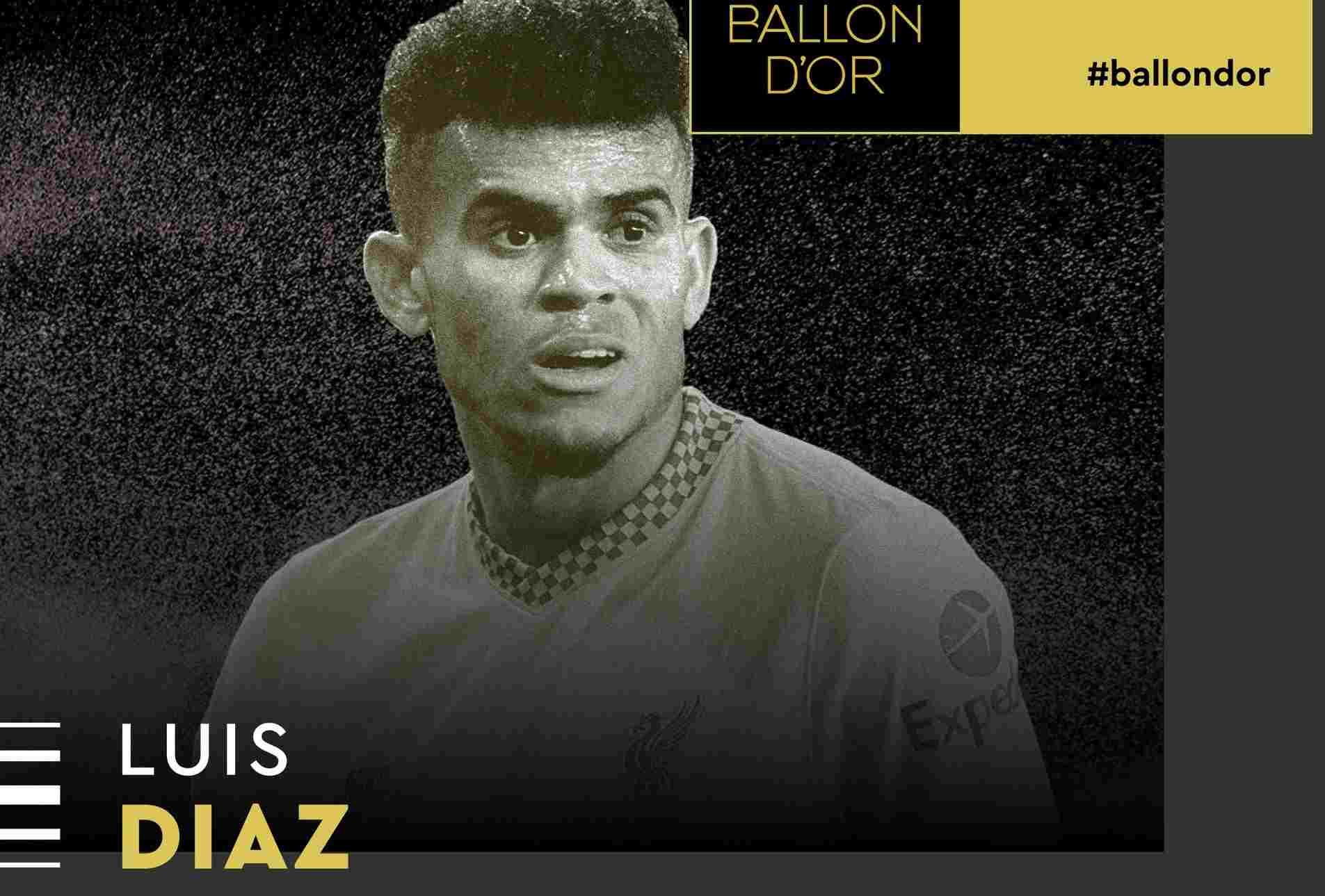 El puesto de Luis Díaz en la entrega del Balón de Oro: ¡Superó a Cristiano Ronaldo!